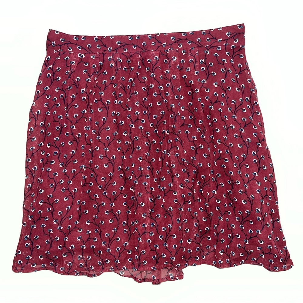 Old Navy, floral, maroon/burgundy short skirt, Size S, NWOT